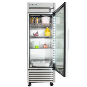 True T-23G-HC~FGD01 27″ One Section Reach In Refrigerator, (1) Right Hinge Glass Door, 115v
