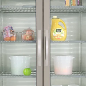 True T-35G-HC~FGD01 39 3/5″ Two Section Reach In Refrigerator, (2) Left/Right Hinge Glass Doors, 115v