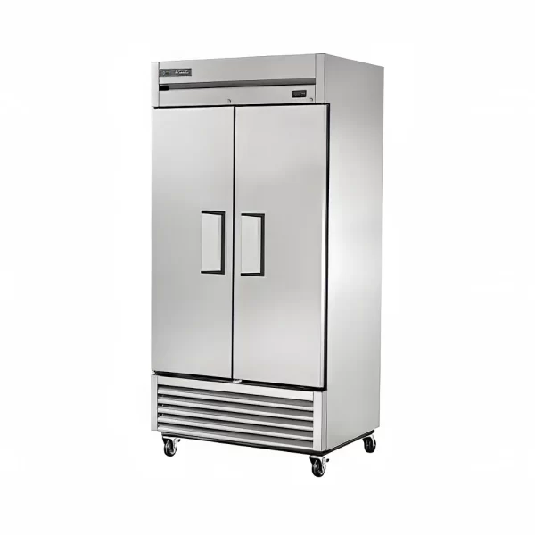 True T-35-HC 39 1/2" Two Section Reach In Refrigerator, (2) Left/Right Hinge Solid Doors, 115v