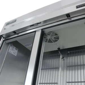 True T-43F-HC 47″ Two Section Reach In Freezer, (2) Solid Doors, 115v