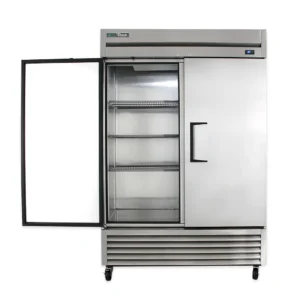 True T-49-HC 54″ Two Section Reach In Refrigerator, (2) Left/Right Hinge Solid Doors, 115v
