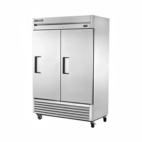 True T-49-HC 54" Two Section Reach In Refrigerator, (2) Right Hinge Solid Doors, 115v