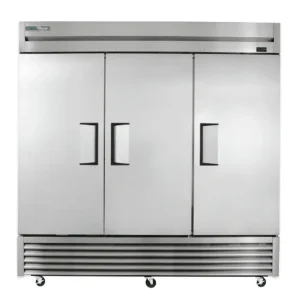 True T-72-HC 78 1/10″ Three Section Reach In Refrigerator, (3) Left/Right Hinge Solid Doors, 115v