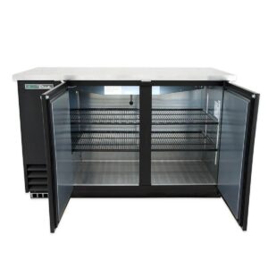 True TBB-2-HC 58″ Two Solid Swing Door Back Bar Cooler with Hydrocarbon Refrigerant