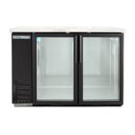 True TBB-24-48G-HC-LD 49" Two Glass Swing Door Back Bar Cooler with LED Lighting - Image 2