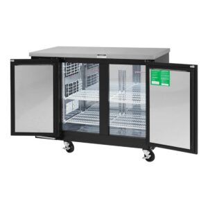 Turbo Air TBB-24-48SBD-N6 49″ Two Section Back Bar Cooler with Solid Door, 12.2 cu. ft.