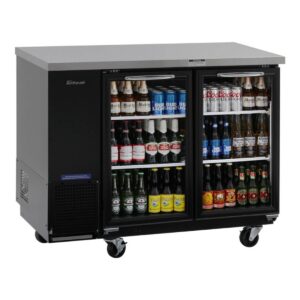 Turbo Air TBB-24-48SGD-N 49″ Two Section Back Bar Cooler with Glass Door, 12.2 cu. ft.