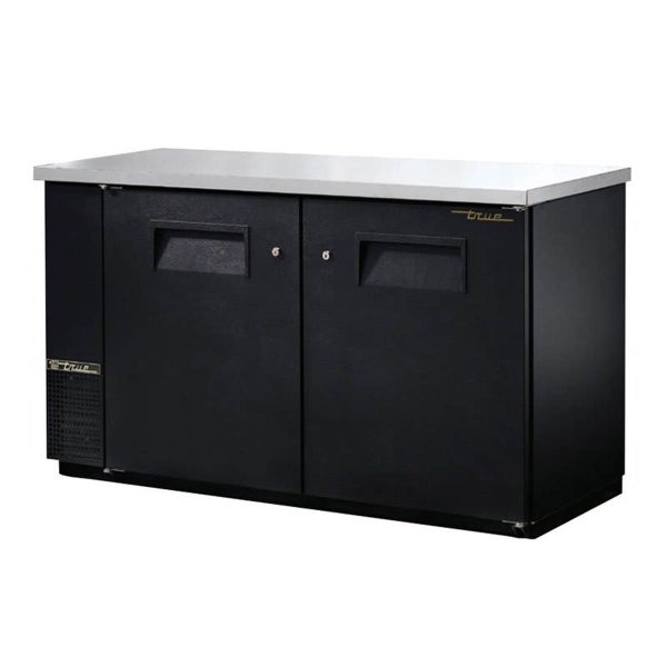 True TBB-24-60-HC 61" Two Solid Swing Door Back Bar Cooler with Hydrocarbon Refrigerant