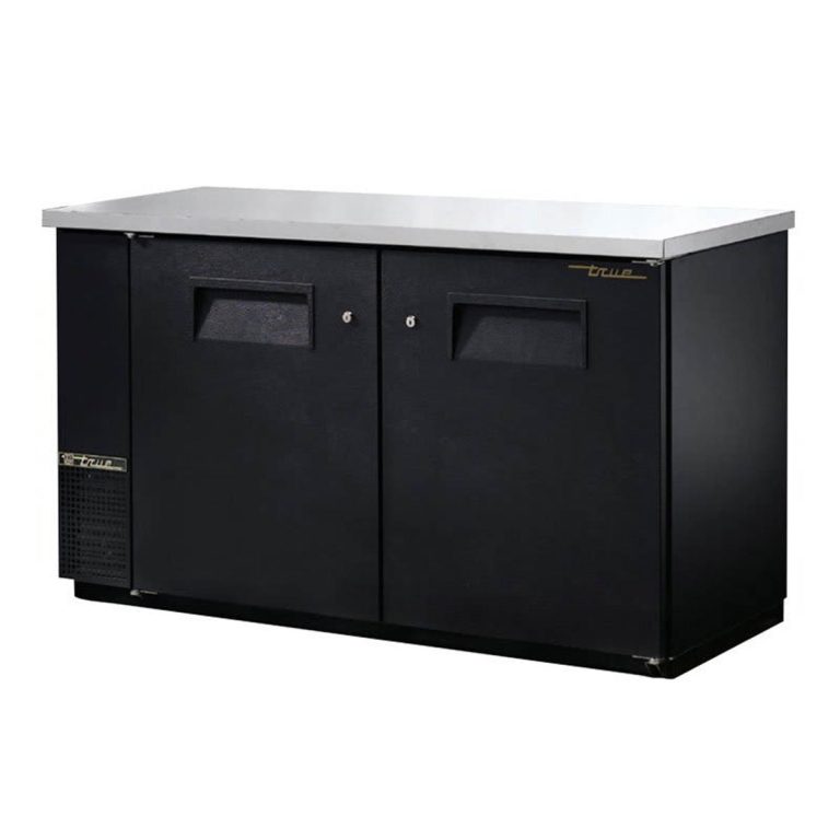 True TBB-24-60-HC 61" Two Solid Swing Door Back Bar Cooler with Hydrocarbon Refrigerant