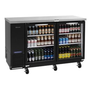 Turbo Air TBB-24-60SGD-N 61″ Two Section Back Bar Cooler with Glass Door, 16.46 cu. ft.