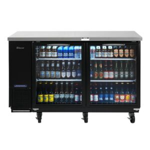 Turbo Air TBB-24-60SGD-N 61″ Two Section Back Bar Cooler with Glass Door, 16.46 cu. ft.