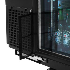 Turbo Air TBB-24-72SGD-N 73″ Three Section Back Bar Cooler with Glass Door, 20.62 cu. ft.