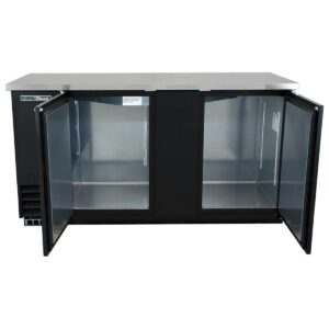 True TBB-3-HC 69″ Two Solid Swing Door Back Bar Cooler with Hydrocarbon Refrigerant