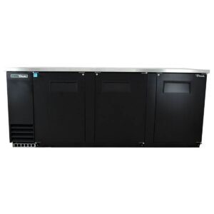 True TBB-4-HC 90″ Three Solid Swing Door Back Bar Cooler with Hydrocarbon Refrigerant