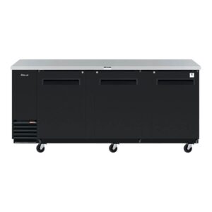 Turbo Air TBB-4SBD-N 90″ Three Section Back Bar Cooler with Solid Door, 36.47 cu. ft.