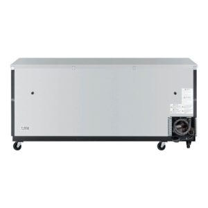 Turbo Air TBB-4SBD-N 90″ Three Section Back Bar Cooler with Solid Door, 36.47 cu. ft.