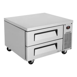 Turbo Air TCBE-36SDR-N6 35″ 2 Drawers Refrigerated Chef Base, Flat Top, 4.98 cu. ft.