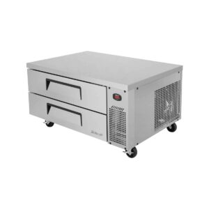 Turbo Air TCBE-48SDR-N 47″ 2 Drawers Refrigerated Chef Base, Flat Top, 7.5 cu. ft.