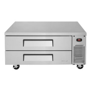 Turbo Air TCBE-48SDR-N 47″ 2 Drawers Refrigerated Chef Base, Flat Top, 7.5 cu. ft.