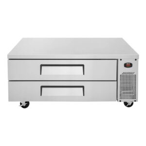 Turbo Air TCBE-52SDR-N 52″ 2 Drawers Refrigerated Chef Base, Flat Top, 9 cu. ft.