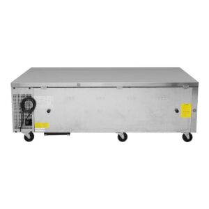 Turbo Air TCBE-72SDR-N 72″ 4 Drawers Refrigerated Chef Base, Flat Top, 12.6 cu. ft.
