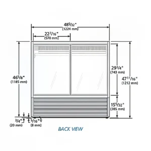 True TCGG-48-S-HC-LD 48-1/4″ Full Service Deli Case w/ Curved Glass – (3) Levels, Stainless Steel, 115v