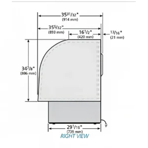 True TCGG-72-S-HC-LD 72-1/4″ Full Service Deli Case w/ Curved Glass – (3) Levels, 115v