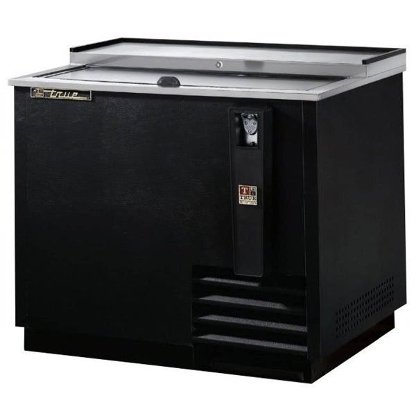 True TD-36-12-HC 36" Solid Slide Lid Deep Well Horizontal Bottle Cooler
