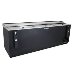True TD-95-38-HC 95″ Solid Slide Lid Deep Well Horizontal Bottle Cooler w/ LED Lighting