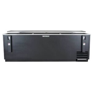 True TD-95-38-HC 95″ Solid Slide Lid Deep Well Horizontal Bottle Cooler w/ LED Lighting