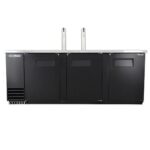 True TDD-4-HC 90" Solid Swing Door Direct Draw Beer Dispenser with 2 Taps & 4 Keg Capacity - Image 2