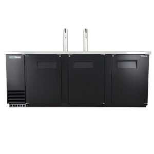 True TDD-4-HC 90″ Solid Swing Door Direct Draw Beer Dispenser with 2 Taps & 4 Keg Capacity