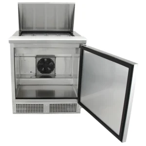 True TFP-32-12M 32″ Sandwich/Salad Prep Table w/ Refrigerated Base, 115v, Right Hinge