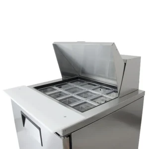 True TFP-32-12M 32″ Sandwich/Salad Prep Table w/ Refrigerated Base, 115v, Right Hinge
