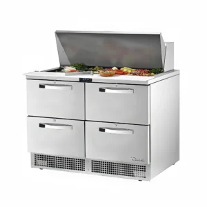 True TFP-48-18M-D-4~SPEC3 48" Spec Series® Sandwich/Salad Prep Table w/ Refrigerated Base, 115v - Image 1