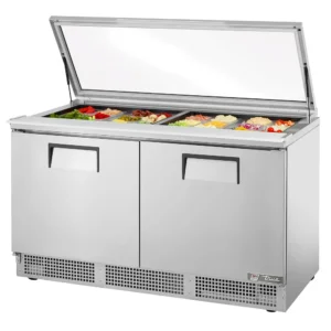 True TFP-64-24M-FGLID 64″ Sandwich/Salad Prep Table w/ Refrigerated Base, 115v