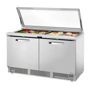 True TFP-64-24M-FGLID~SPEC3 64″ Spec Series® Sandwich/Salad Prep Table w/ Refrigerated Base, 115v