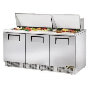 True TFP-72-30M 72″ Sandwich/Salad Prep Table w/ Refrigerated Base, 115v