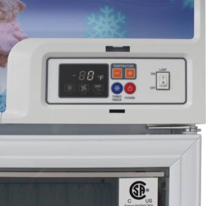 Turbo Air TGF-72FB-N 81″ Three Glass Door Freezer Merchandiser, White or Black, 58.45 cu. ft.