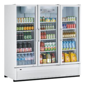 Turbo Air TGM-72SDH-N 78″ 3-Section Merchandiser Refrigerator w/ Glass Door, 70.4 cu. ft.