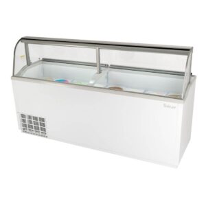 Turbo Air TIDC-91W-N 89″ Curved Glass Ice Cream Dipping Cabinet