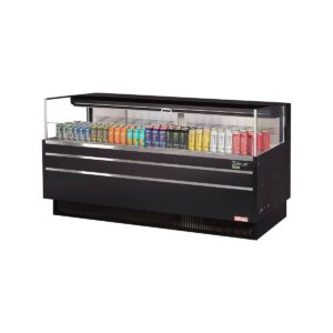 Turbo Air TOM-72L-UF-W(B)-1S-N 70″ Horizontal Open Air Merchandiser, Specify Exterior, Self-Contained, Deck Only, 9.7 cu. ft.