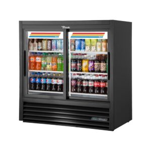 True GDM-41C-48-HC-LD 48″ 2-Section Thermal Glass Sliding Door Refrigerated Merchandiser