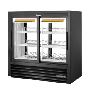 True GDM-41CPT-48-HC-LD 48″ 2-Section Glass Sliding Door Pass-Thru Refrigerated Merchandiser