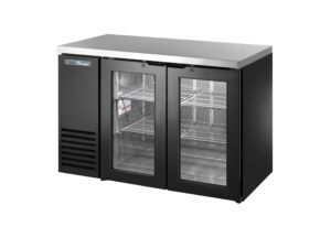 True TBB24-48-2G-Z1-SFT-B-1 Refrigerated Back Bar Cabinet