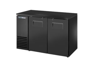 True TBB24-48-2S-Z1-BST-B-1 Refrigerated Back Bar Cabinet