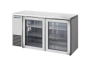 True TBB24-60-2G-Z1-SFT-S-1 Refrigerated Back Bar Cabinet