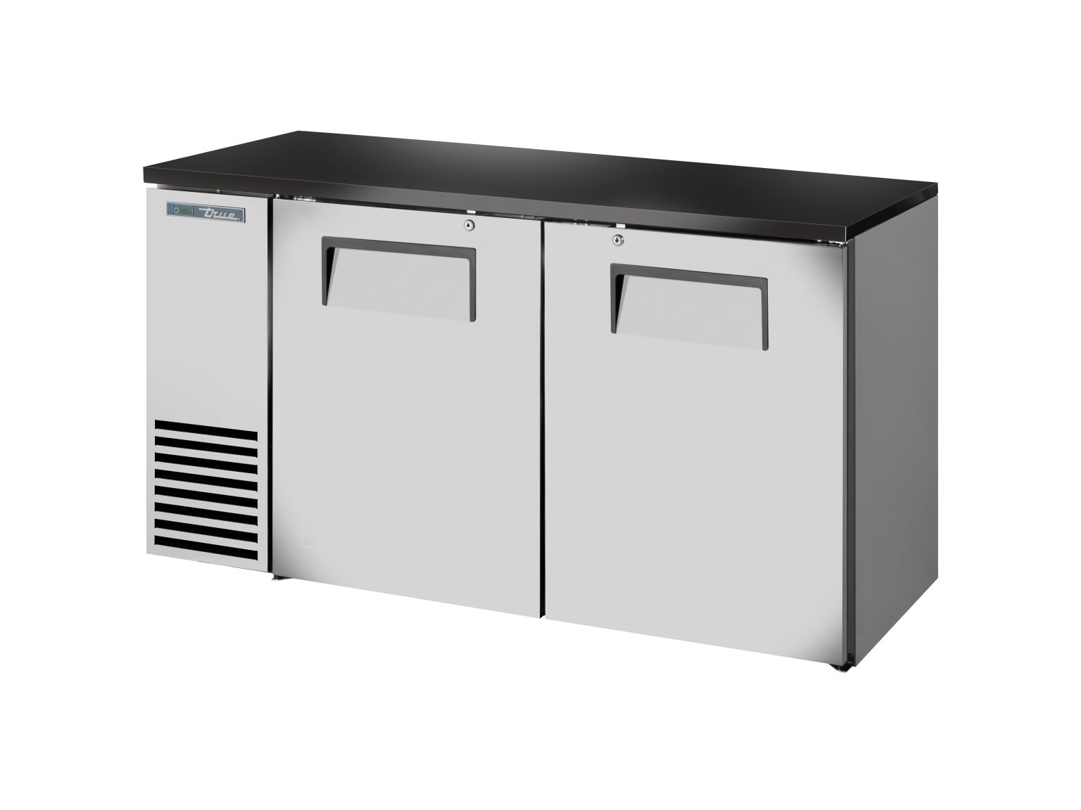 True TBB24-60-2S-Z1-BST-S-1 Refrigerated Back Bar Cabinet - Image 1