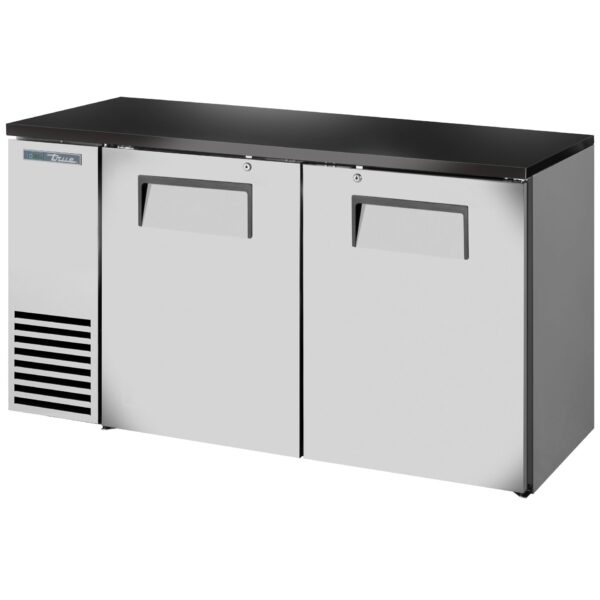 True TBB24-60-2S-Z1-BST-S-1 Refrigerated Back Bar Cabinet