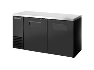 True TBB24-60-2S-Z1-SFT-B-1 Refrigerated Back Bar Cabinet